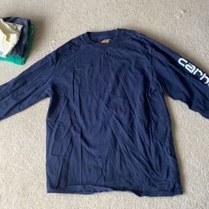 Carhartt Navy Long Sleeve Tee
